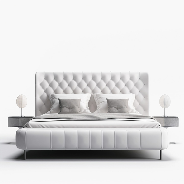 Double light luxury internet celebrity edge bed