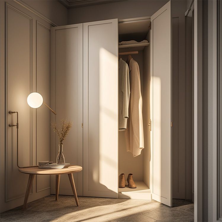 Small unit storage with drawers wardrobe