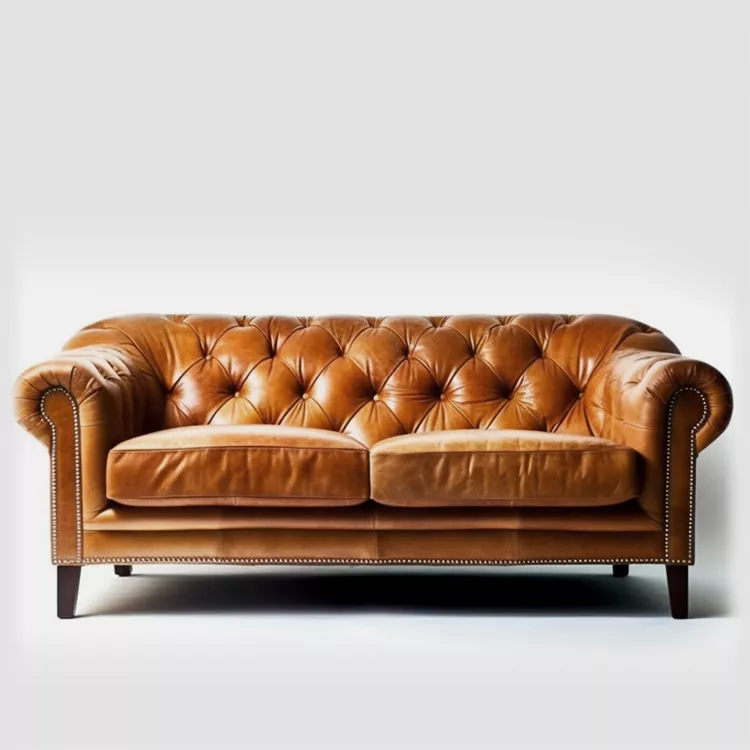 French vintage yellow-brown