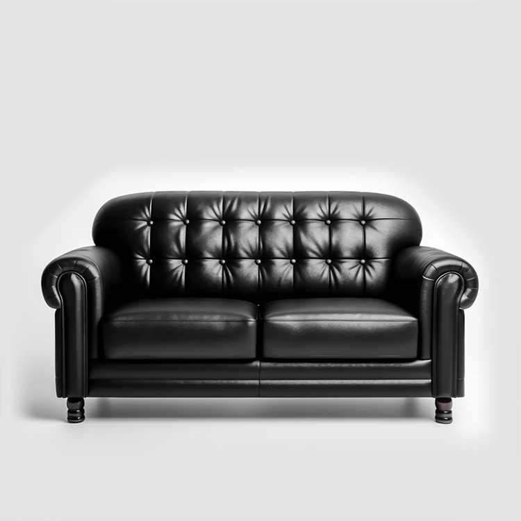 French vintage leather premium sofa