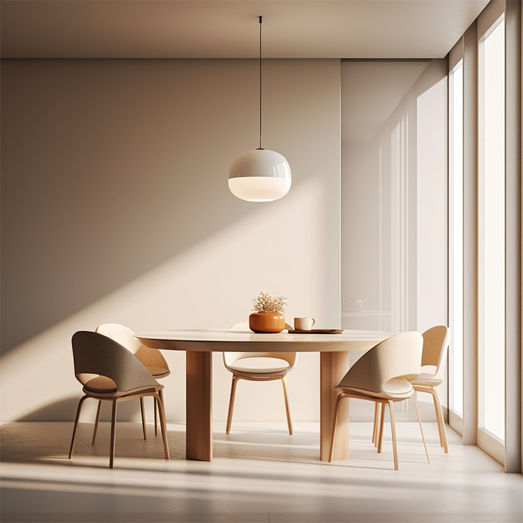 Small unit beech rectangular dining table