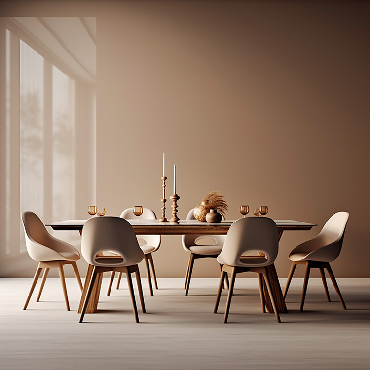 Rectangular designer Japanese dining table